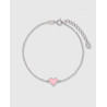 PULSERA CORAZON ROSA
