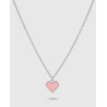 COLLAR CORAZON ROSA