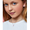 COLLAR CORAZON ROSA