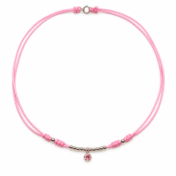 COLLAR MACRAME ROSA