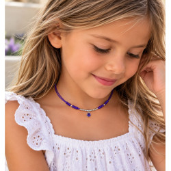 COLLAR MACRAME LILA