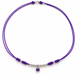 COLLAR MACRAME LILA