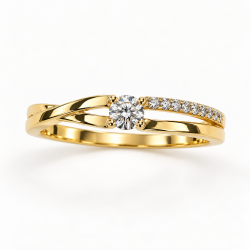 SOLITARIO DE ORO AMARILLO