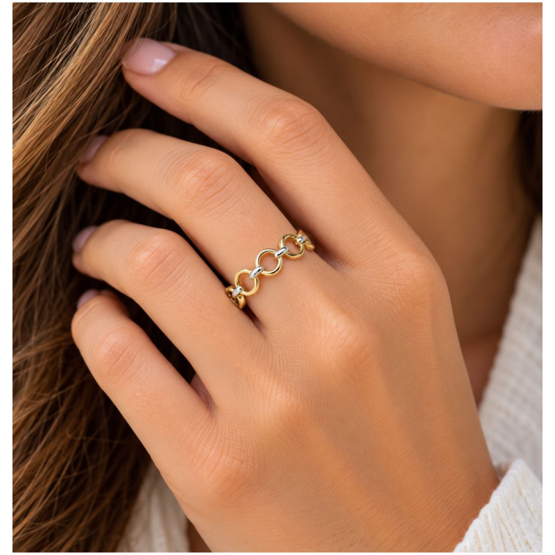 ANILLO CIRCULOS DE ORO