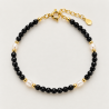 PULSERA OBSIDIANA CON PERLAS