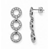 PENDIENTES LARGOS DE ORO BLANCO