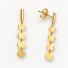 PENDIENTES MEDALLITAS DE ORO DE LEY 18 KILATES