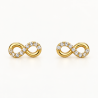 PENDIENTES INFINITO DE ORO 18 KILATES