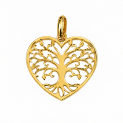 CORAZON ARBOL DE LA VIDA DE ORO