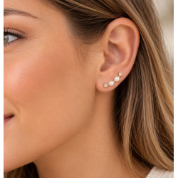 PENDIENTES PERLAS TREPADORAS DE ORO
