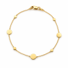 PULSERA MEDALLITAS ORO DE LEY