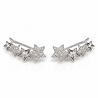 PENDIENTES TREPADORES ESTRELLAS DE PLATA