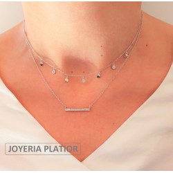 COLLAR TUBO DE PLATA