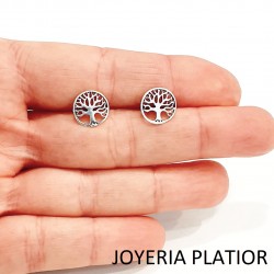 PENDIENTES ÁRBOL DE LA VIDA DE PLATA